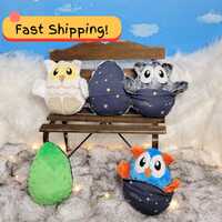 Owl Egg Shape Stuffed Surprise Peekaboo Soft Fabric Toy Plushie Toddler Kid Interactive Play Room De