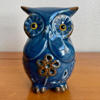 Vintage Ceramic Blue Owl