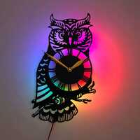 Owl Wall Clock, Owl Decor for Walls
