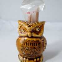 Vintage Owl Toothpick Holder Florida Souvenir