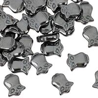 Hematite Owl Beads 8x10mm - Black Color (HEM100160)