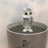 New Swarovski NIGHT OWL, Woodland Friends, Anton Herzinger, 7636NR000002, never displayed, original 