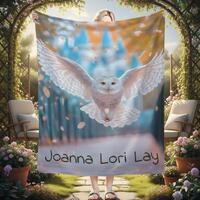 Personalized Hedwig Owl Blanket: Magical Bird Forest Fleece Throw, Super Soft Name Gift