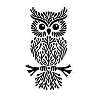 Owl Wall Art SVG for Laser engraving and Cricut crafting. Instand digital download