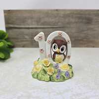 Vintage George Good Birthday Owl Figurine ~ 10th Birthday Gift