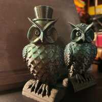 3D printed Owls - Mr. and Mrs. Owl