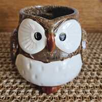 Adorable Mino Ware owl mug