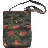 Fox Bag with Front Zippered Pocket, Over The Shoulder Cross Body Adjustable Strap, Quilted Purse, He