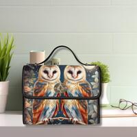 Cottagecore Barn Owl Handbag: Witchy Floral Boho Shoulder Bag