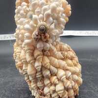 Vintage Shell Owl Figurine - Made in Philippines
