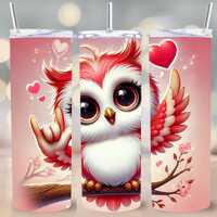ASL I Love You Owl: Valentine's Day Sublimation Design (PNG Digital Download)
