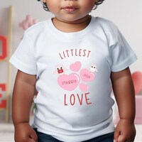 Personalized Owl Valentine Tshirt Littlest Love Baby Valentine Shirt My First Valentines Day Baby Gi
