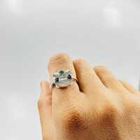 Owl Ring, Owl Silver Ring, CZ Owl Ring, Sterling Silver Ring, Owl Stacking Ring, Sapphire Owl Ring, 