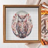 Owl - Cross stitch patterns - [S A1] aesthetic l Cute l Printable PDF