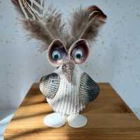 Seashell Animal Art - Karla the Owl