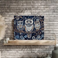 Owl and Tree Puzzle - Whimsical Owl Puzzle, Folk Art-Inspired Design, Puzzle Challenge, Perfect Fami