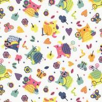 Owls Fabric - 1 Yard Cut -  C 4447 - Timeless Treasure - Cotton Fabric - Quilting Fabric