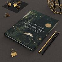 Snowy Owl Hardcover Journal: Celestial Magic Notebook
