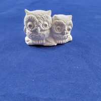 Ceramic Owl, Small Ceramic Owl Figurines, ready to paint Owls, u paint owls, Owls sitting on branch,