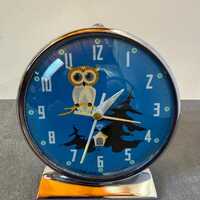 RARE Vintage, Owl Alarm Clock, Made in Shanghai China, Wind-up Alarm Clock, Working Condition, Eyes 