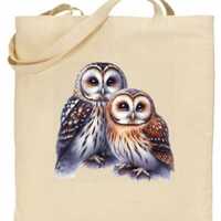 Owl Bird Canvas Tote Bag 38 CM X 42 CM Heavy Weight 5 OZ Durable & reusable