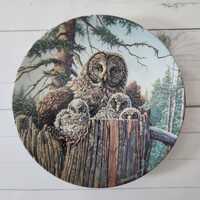 Great Gray Owl Plate – Knowles Limited Edition, Jim Beaudoin Art