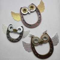 Horseshoe Owl, Metal Owl, Horseshoe Owl Art, owl ornament, owl sculpture, owl gifts, Owls, Mini Hors