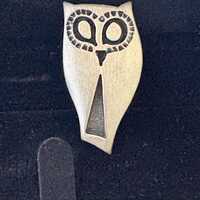 Vintage R Tenn Rune Tennesmed Pewter Owl Pin
