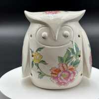 Vintage 1970s Japanese ceramic owl potpourri air freshener