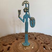 Athena with Owl and Shield Bronze Figurine