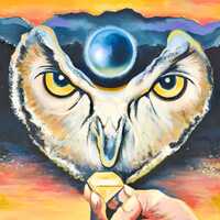 Lowell Nesbitt, Impossible Series (Owl), Original Painting