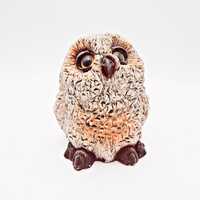 Charming Miniature Baby Horned Owl Figurine A Sweet Wildlife Collectible Gift