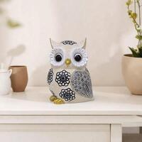 Handmade Resin Owl Statue: Decorative Home Decor