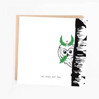 Owl Valentines Card: Funny Pun Greeting Card