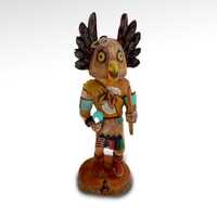 Hopi, Kachina, Vintage, Native American Art, Owl Kachina, Carved Wood, Home Decor, Shelf Art