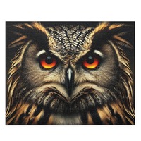 Puzzle, Owl, Owl, Realistic, 120-Piece, 252-Piece, 500-Piece, Bird Lover Gift, Jigsaw Puzzle, Wildli