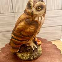 Vintage Short Eared Owl Figurine by Andrea Sadek Made in Japan Gift Ideas Birds of Prey Forest Anima