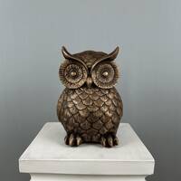 Owl Sculpture, 21cm - 8.3", Bust Statue, Owl Gifts