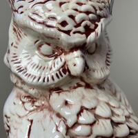 vintage ceramic owl statue