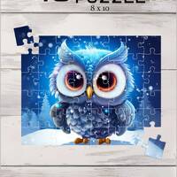 Midnight owl 48 piece jigsaw puzzle for kids ages 4 to 8