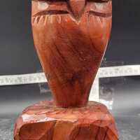 Vintage Wooden Owl Carving GL Parker 1984