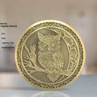 Mandala Owl Fiber laser 3d Engraving Design : SVG, STL, Depthmap, Lightburn files