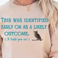 Owl Wisdom Unisex Sweatshirt, Funny shirt, Crewneck Jumper, Wise Animal Apparel, Cozy Pullover, Gift