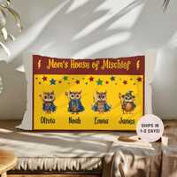 Personalized Owl Pillow Pattern, Custom Mom Pillow, Custom Name Pillow, Personalized Pillow Gift, Pi