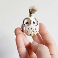 Little Clay Owl Vase , Owl Incense holder, Owl gifts, Handmade Owl, Ready to Ship, Owl Little Vase, 