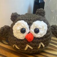 Crochet Owl Plushie: Handmade Stuffed Animal