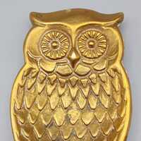 Brass Owl trinket dish/ashtray 1940s