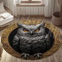 Owl Rug, Owl Area Rug, Owl Round Rug, 3d Owl Rug, Owl Modern Rug, Owl Decor Rug, Animal Rug, Home De