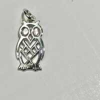 Silver Owl Charm