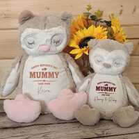 Personalised Owl Teddy | Mother's Day Gift, Soft Plush Toy
